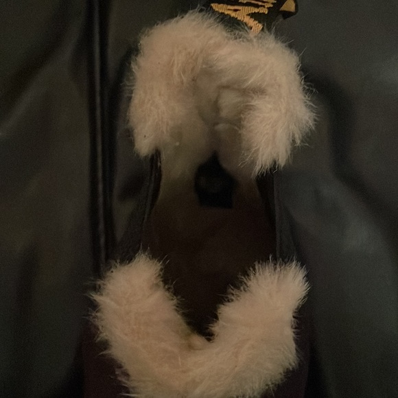 Dr. Martens Dark Brown Ankle Boots with Faux Fur Trim - Picture 3 of 5